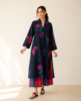 Potpourri Black Premium Cotton Kurti Set for Women
