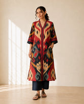 Maheeka Black Soft Cotton Kurta for Women