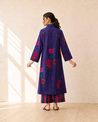 Potpourri Violet Cotton Kurti Set for Women