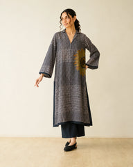 Sunday Charcoal Soft Cotton Kurta for Women
