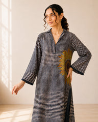Sunday Charcoal Soft Cotton Kurta for Women