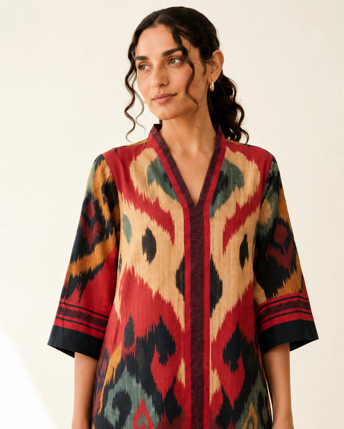 Maheeka Black Soft Cotton Kurta for Women